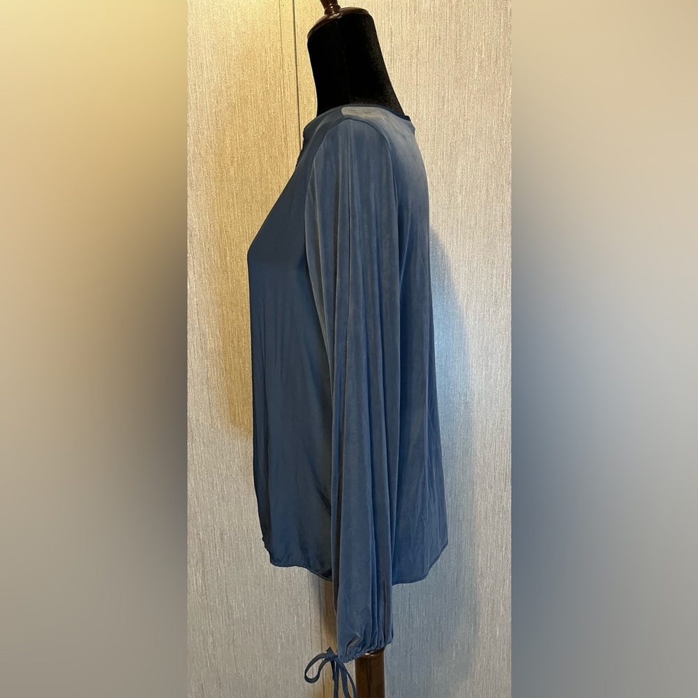 Lola & Sophie Silk Peasant Top size S - Picture 6 of 16